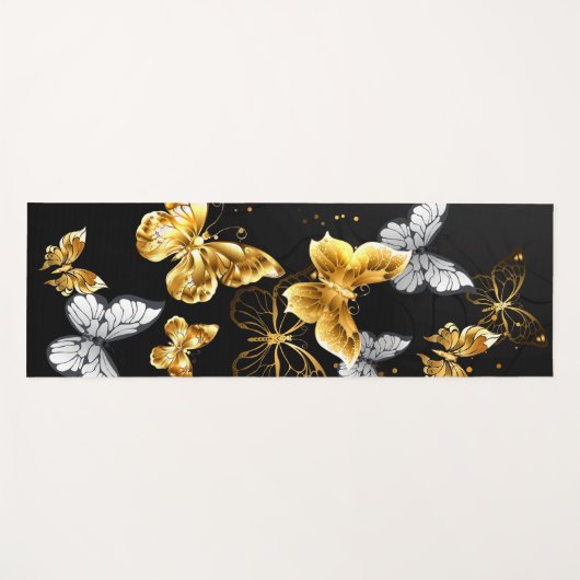 Goldschmetterlinge Yogamatte (Vorderseite (Horizontal))