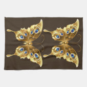 Goldschmetterlingsküche Geschirrtuch (Horizontal)