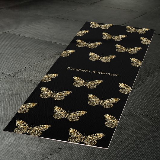 Goldschmetterlingsname Yogamatte