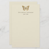 Goldschmetterlingssattel Briefpapier (Vorne/Hinten)