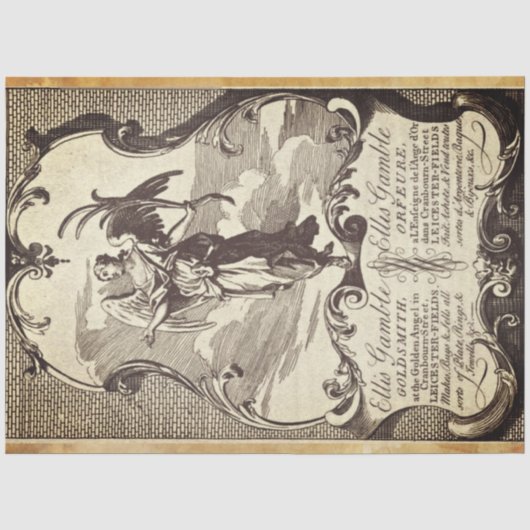 Goldschmied Möbel Decoupage Papier (Vorderseite)