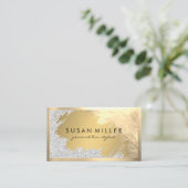 Goldschmiedegelb Visitenkarte (Stehend Vorderseite)