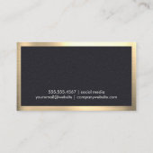 Goldschmiedegelb Visitenkarte (Rückseite)