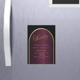 Goldschmiedeluxus 90. Geburtstag Magneteinladung