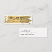 Goldschmiedemuster für nahtlose Blume Mini Visitenkarte (Vorne/Hinten)