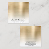 Goldschmuck-Anzeige Quadratische Visitenkarte (Vorne/Hinten)