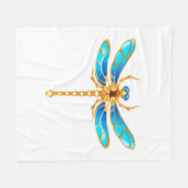 Goldschmuck-Libelleninsekt-Vip-Fundus-Vektorbild Fleecedecke (Vorderseite (Horizontal))