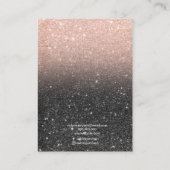 Goldschmuck-Ohrring der Schwarzen Rose, Goldschmuc Visitenkarte (Rückseite)