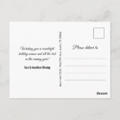 Goldschmuck Silber Glitzer Neujahr Weihnachten Postkarte (Rückseite)