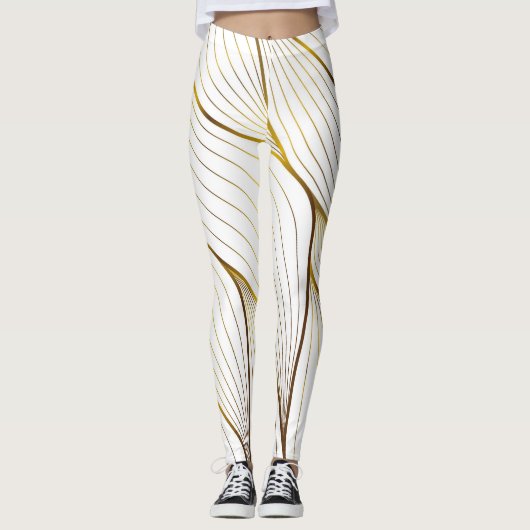 Goldschmuckblatt Leggings (Vorderseite)