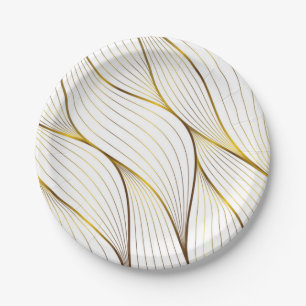 Goldschmuckblatt Pappteller