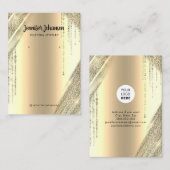 Goldschmuckhalter Ohrringe Einzigartiger Glitzer Visitenkarte (Vorne/Hinten)