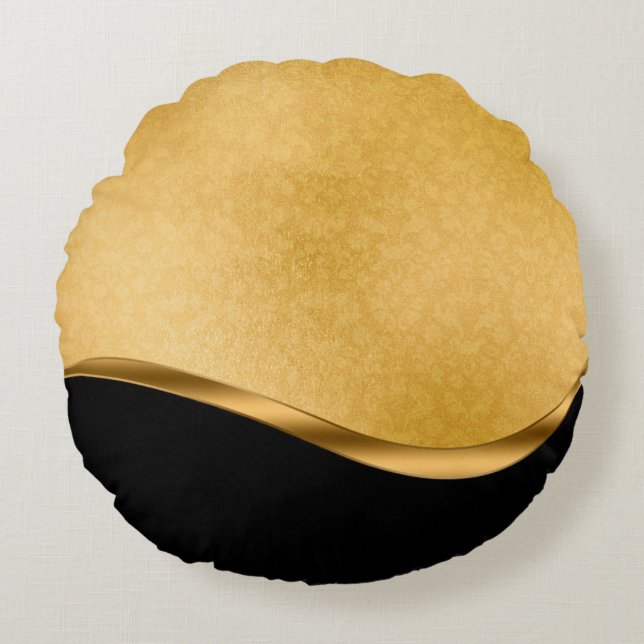Goldschmuckschablone Rundes Kissen (Vorderseite)