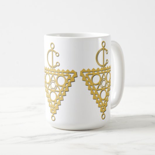 Goldschmucksymbol Kaffeetasse (VorderseiteRechts)