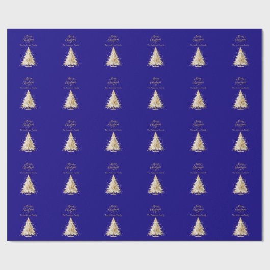 Goldschnee Geschenkpapier (Flach)