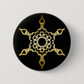 GOLDschneeflocke Button (Vorderseite)