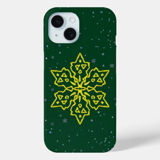 Goldschneeflocke Case-Mate iPhone Hülle (Rückseite)