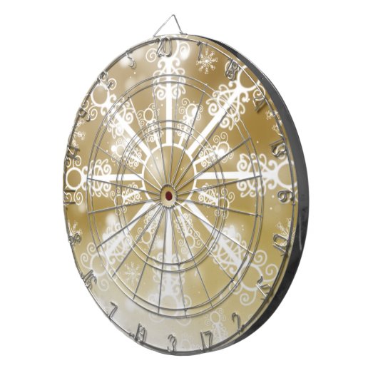 Goldschneeflocke Dartscheibe (Vorderseite rechts)