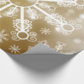 Goldschneeflocke Geschenkpapier (Ecke)