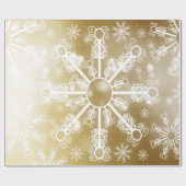 Goldschneeflocke Geschenkpapier (Flach)