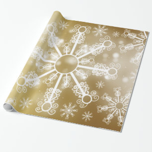 Goldschneeflocke Geschenkpapier