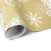 Goldschneeflocke Geschenkpapier (Rolleneckpunkt)