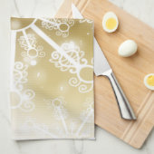 Goldschneeflocke Geschirrtuch (Viertel Falte)