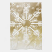 Goldschneeflocke Geschirrtuch (Vertikal)