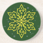 Goldschneeflocke Getränkeuntersetzer (Vorne)