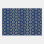 Goldschneeflocke - Glitzer-Effekt Geschenkpapier Set (Vorderseite 3)