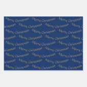 Goldschneeflocke - Glitzer-Effekt Geschenkpapier Set (Vorderseite 2)