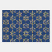 Goldschneeflocke - Glitzer-Effekt Geschenkpapier Set (Vorderseite)