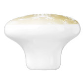 Goldschneeflocke Keramikknauf (Seitenansicht)