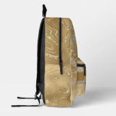 Goldschneeflocke mit Sparkle Diamant Individuelle Bedruckter Rucksack (Links)