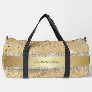 Goldschneeflocke mit Sparkle Diamant Individuelle Duffle Bag