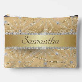 Goldschneeflocke mit Sparkle Diamant Individuelle Zubehörtasche