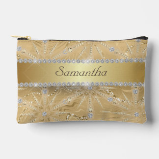 Goldschneeflocke mit Sparkle Diamant Individuelle Zubehörtasche