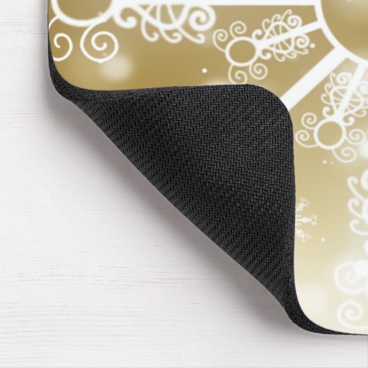 Goldschneeflocke Mousepad (Ecke)