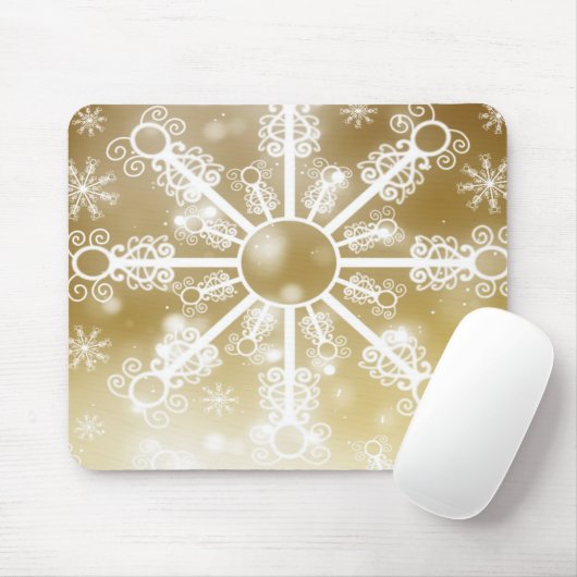 Goldschneeflocke Mousepad (Mit Mouse)