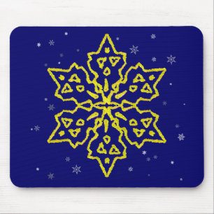 Goldschneeflocke Mousepad
