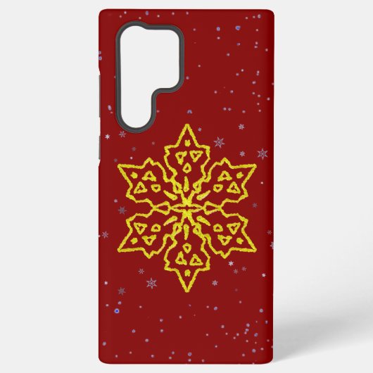Goldschneeflocke Samsung Galaxy Hülle (Rückseite)