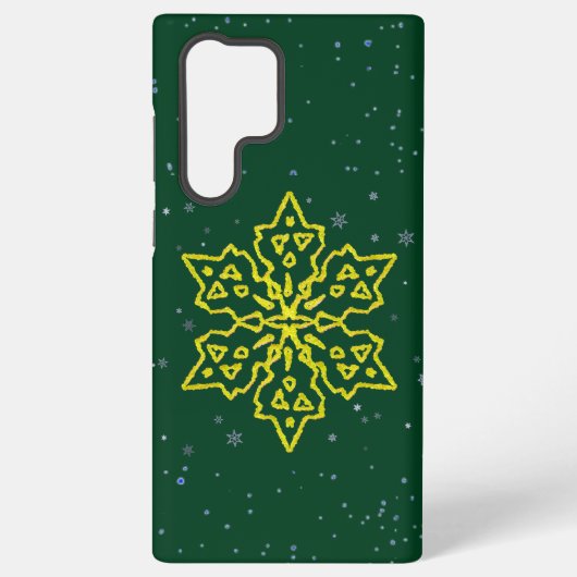 Goldschneeflocke Samsung Galaxy Hülle (Rückseite)
