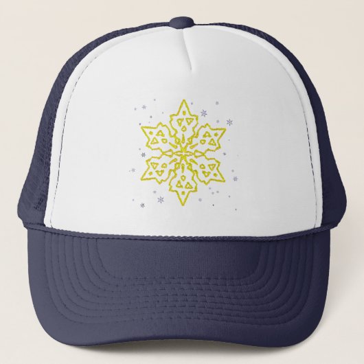 Goldschneeflocke Truckerkappe (Vorderseite)