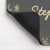 Goldschneeflocken auf grau mousepad (Ecke)