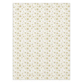 Goldschneeflocken auf Weiß Tischdecke (Vorderseite)