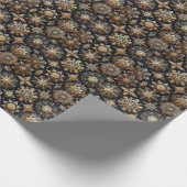 Goldschneeflocken Geschenkpapier (Ecke)