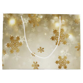 Goldschneeflocken Große Geschenktüte (Rückseite)