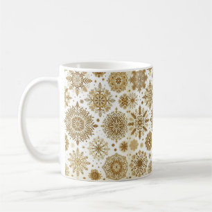 Goldschneeflocken Kaffeetasse