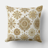 Goldschneeflocken Kissen (Vorderseite)