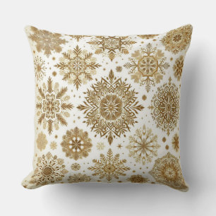Goldschneeflocken Kissen